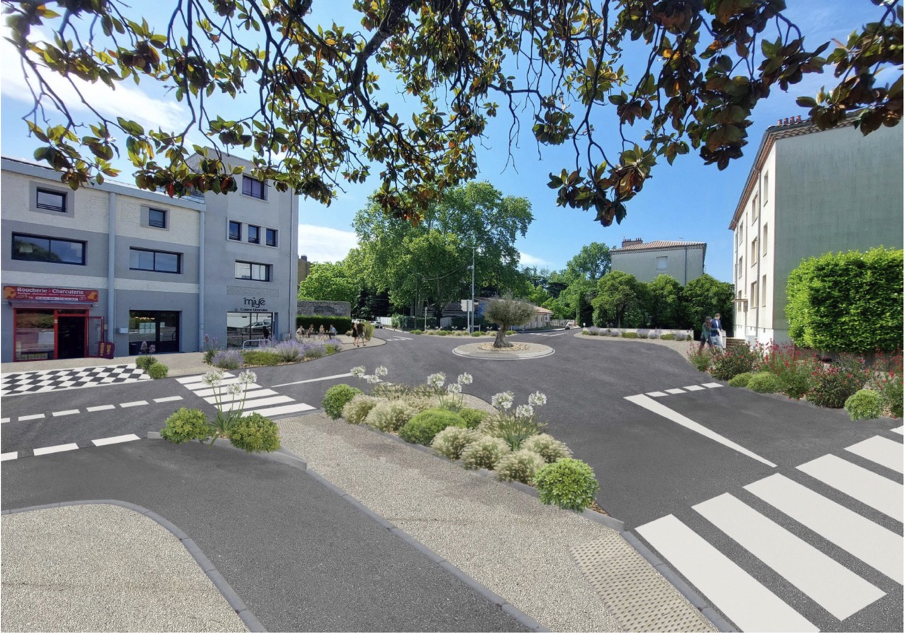 Requalification urbaine et création d'un rond point